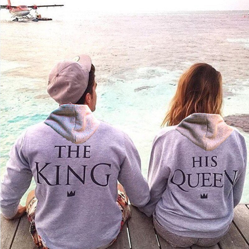 2 SUDADERAS DE PAREJA KING Y QUEEN CON CAPUCHA 6