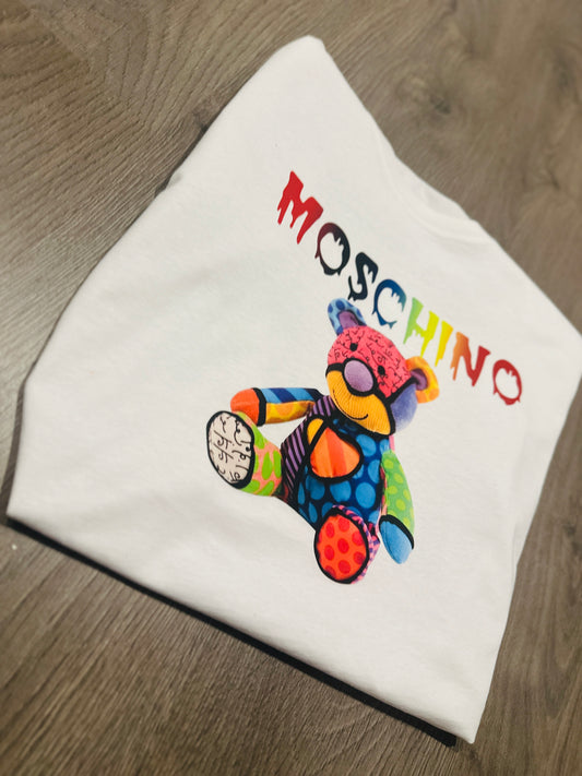 CAMISETA MOSCHINO OSO COLORINES