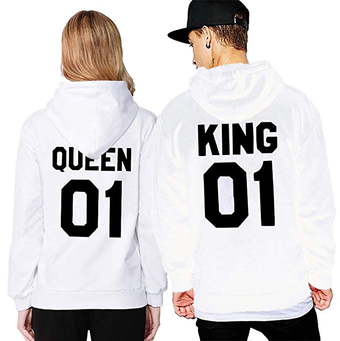 2 SUDADERAS PAREJA KING Y QUEEN CAPUCHA 1