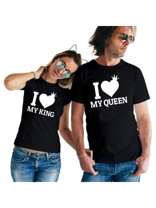 2 CAMISETAS DE PAREJA KING Y QUEEN 2