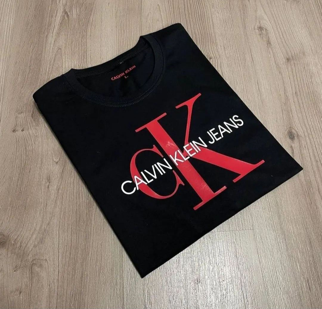 CAMISETA CK CALVIN KLEKN ROJO CON BLANCO