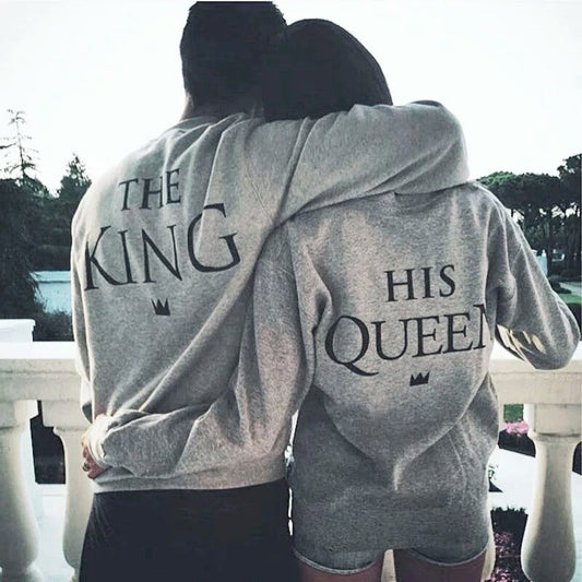 2 SUDADERAS DE PAREJA KING Y QUEEN SIN CAPUCHA 1